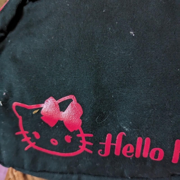 hello kitty purse black red with flower - Picture 3 of 5